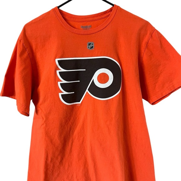 Orange NHL T-Shirt with Logo - Picture 1 of 5